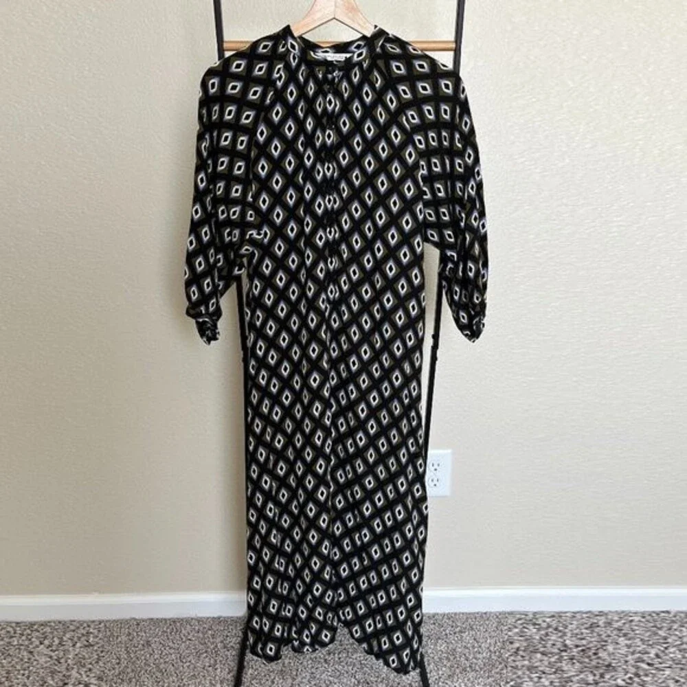 Zara Printed Dress Size S - Picture 3 of 7